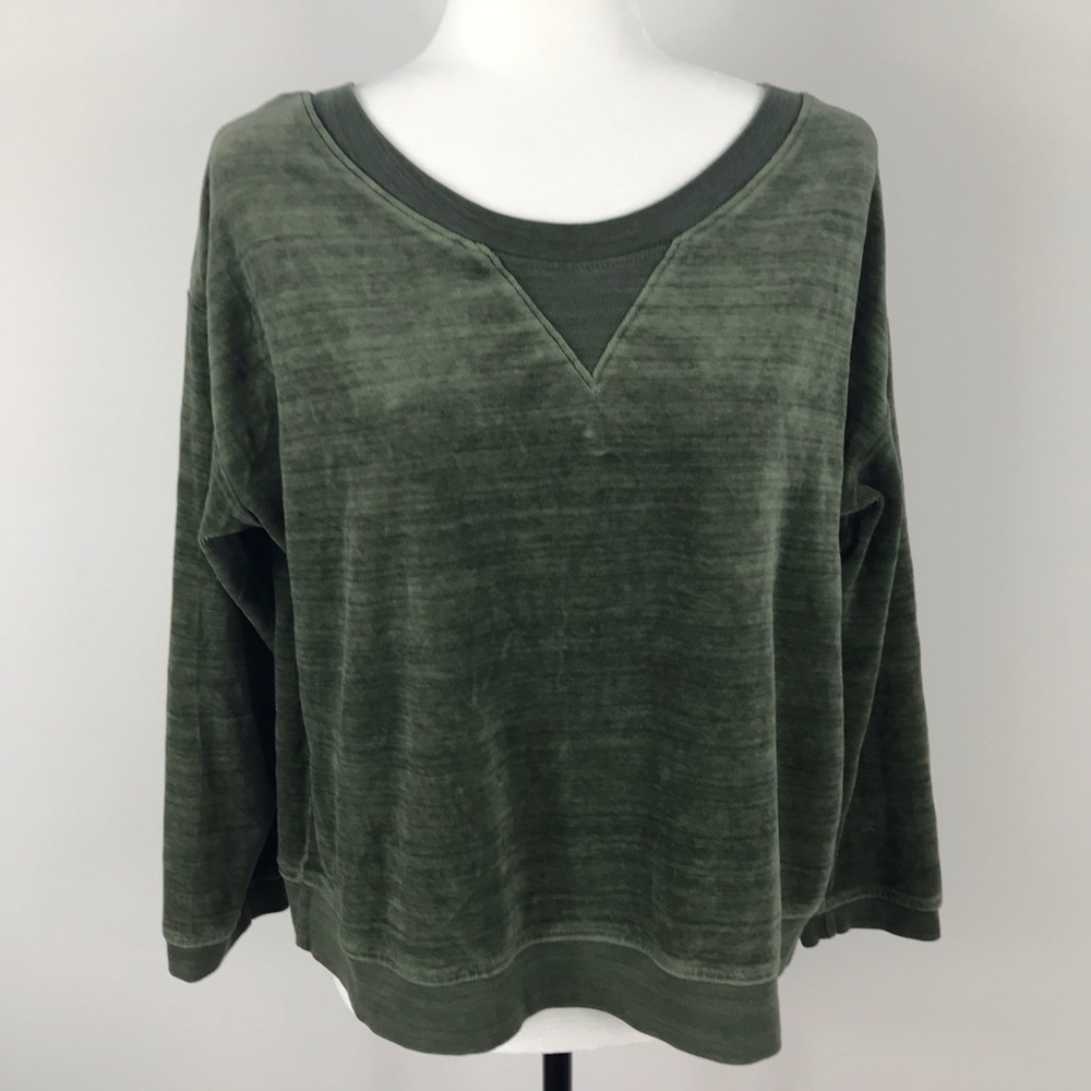 Juicy Couture Green Velvet Top XL
